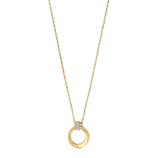 8KT. GULDHALSKÆDE M/CZ