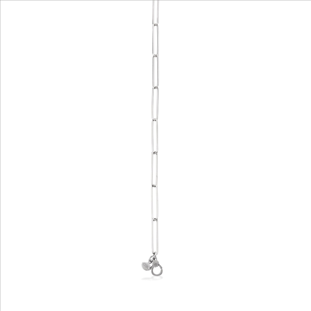 Long Links Rhodineret Sølv Armbånd fra Scrouples