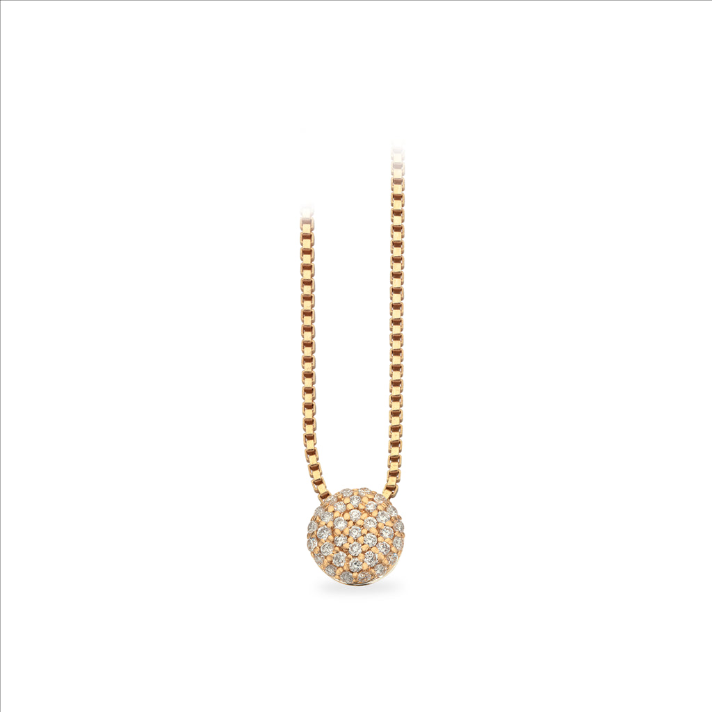 DAZZLING POLET 0,15 H-W/SI 14 KT. M/SØLVKÆDE