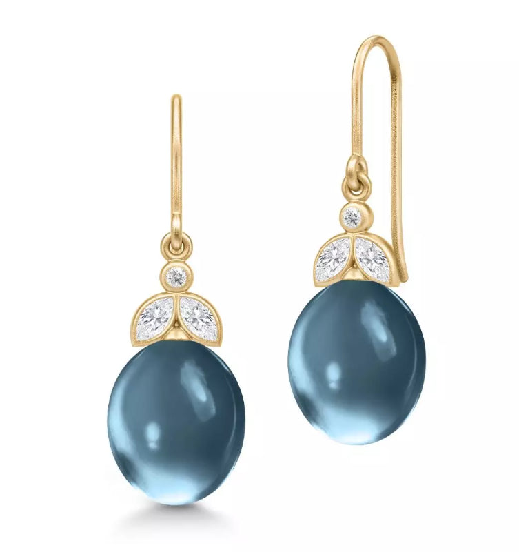 TASHA EARRINGS LONDON BLUE