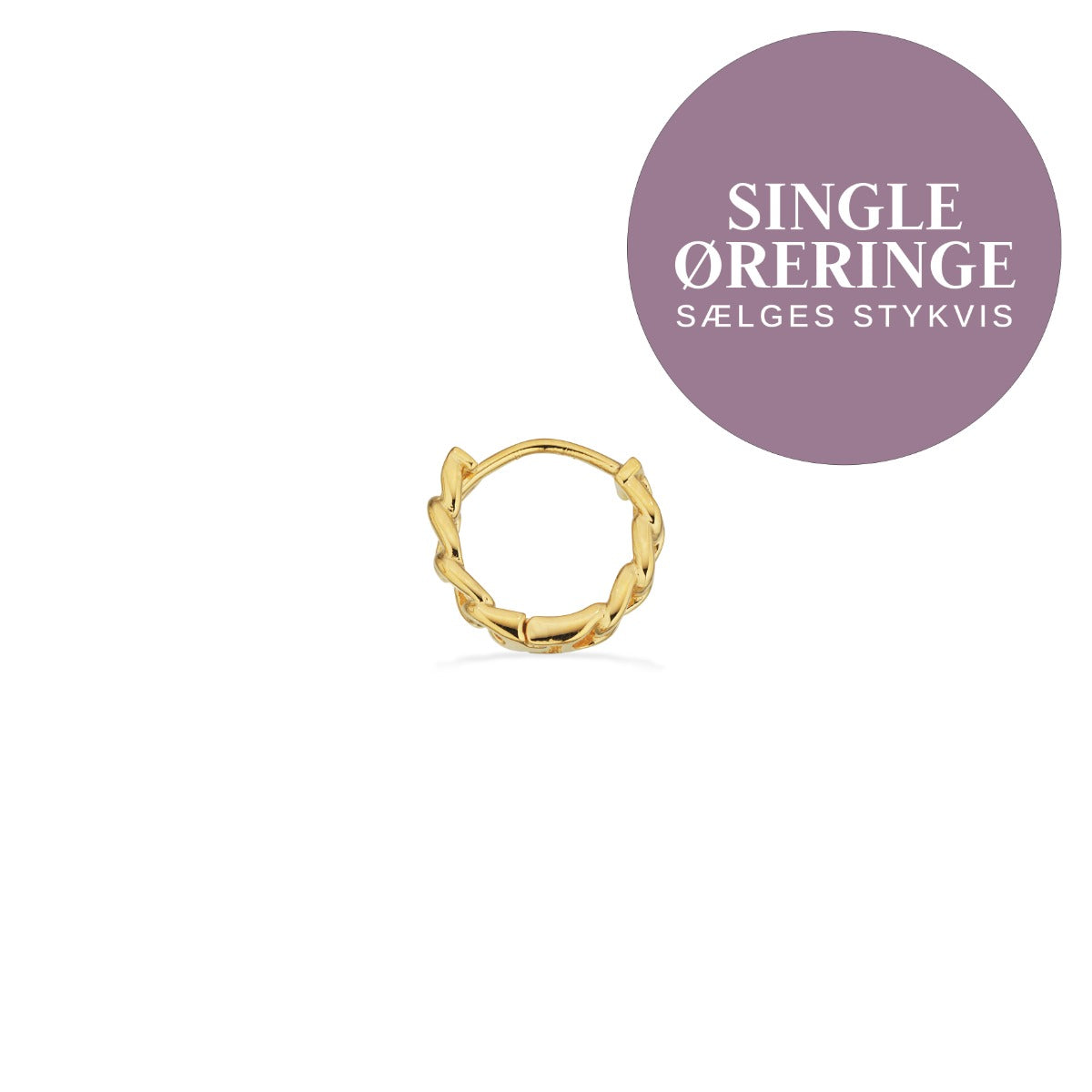 SINGLES CREOL 2,5X12MM SØLV FG.