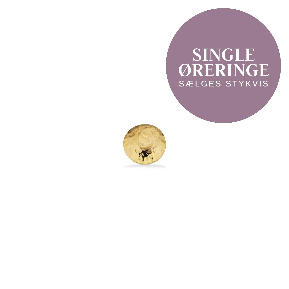 SINGLES ØRERING HAMRET POLET SØLV FG.