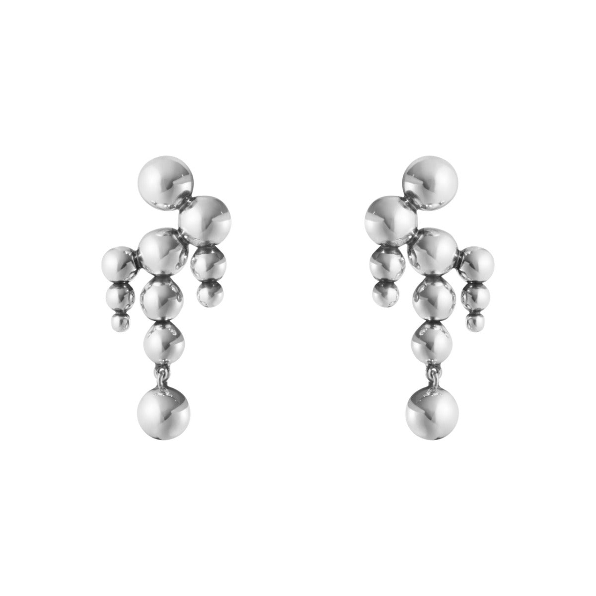 GRAPE SMALL CHANDELIER EARRING SILVER