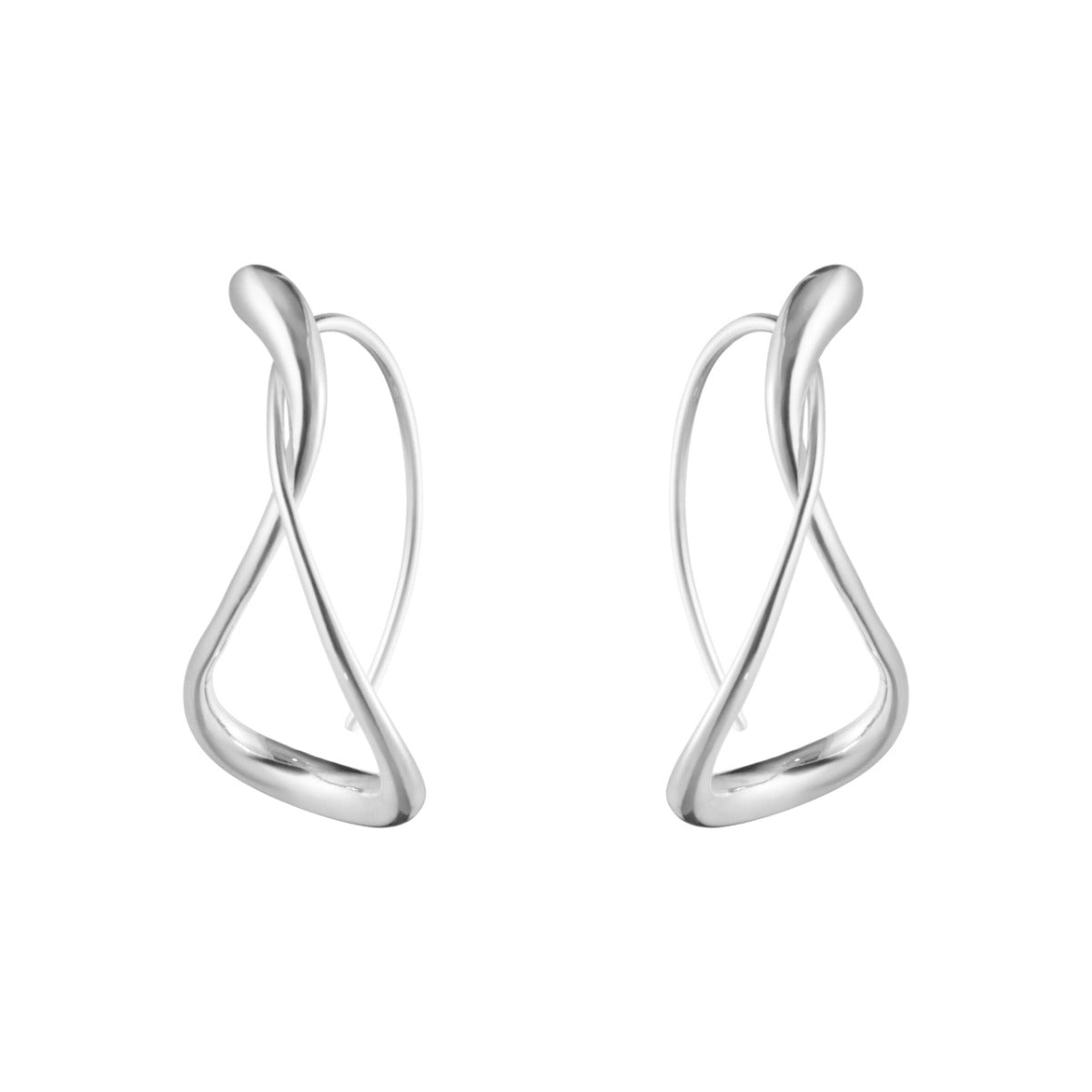 MERCY LARGE EARHOOP 634K SILVER