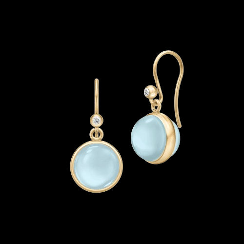 PRIME EARRINGS MILKY AQUA