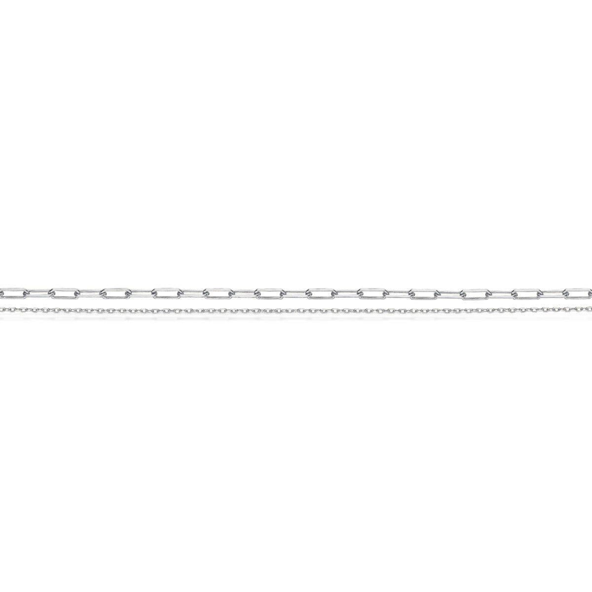 ANKELKÆDE DB. RK. LINKS/RUND ANKER SØLV RH.