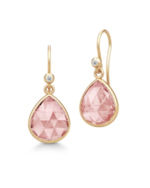 SØLV ØERBØJLE LEA FORG. DUSTY ROSE