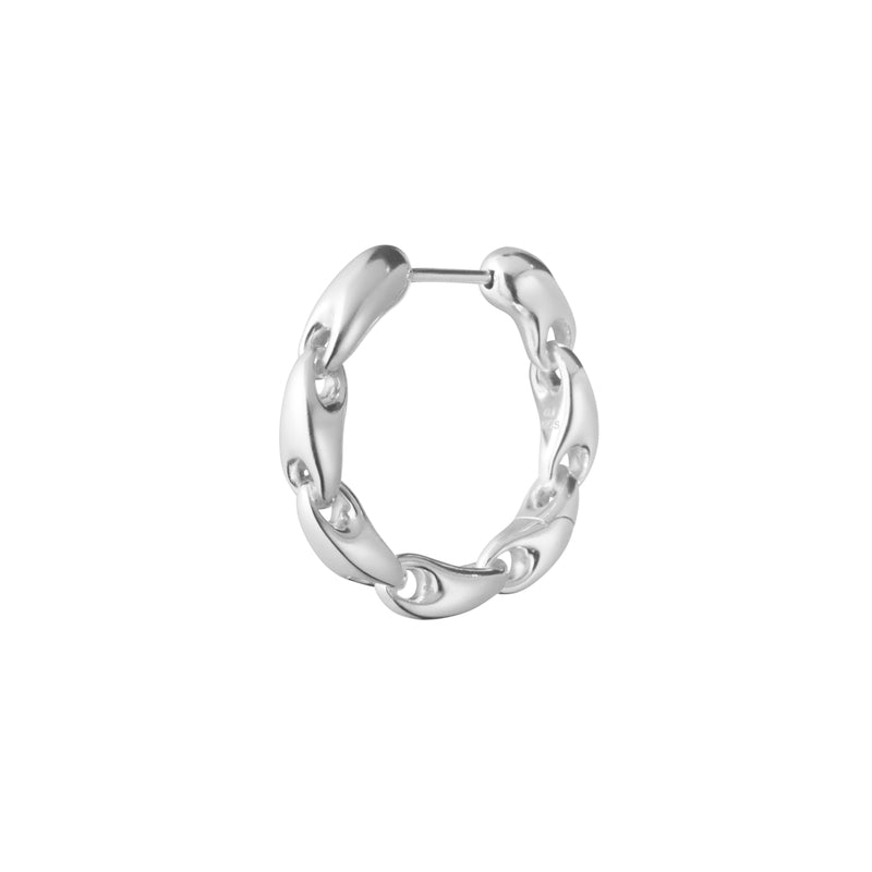 REFLECT CHAIN HOOP 652I SILVER LEFT