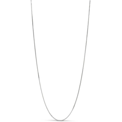 Box Chain Sterling Sølv Halskæde fra Enamel N113S