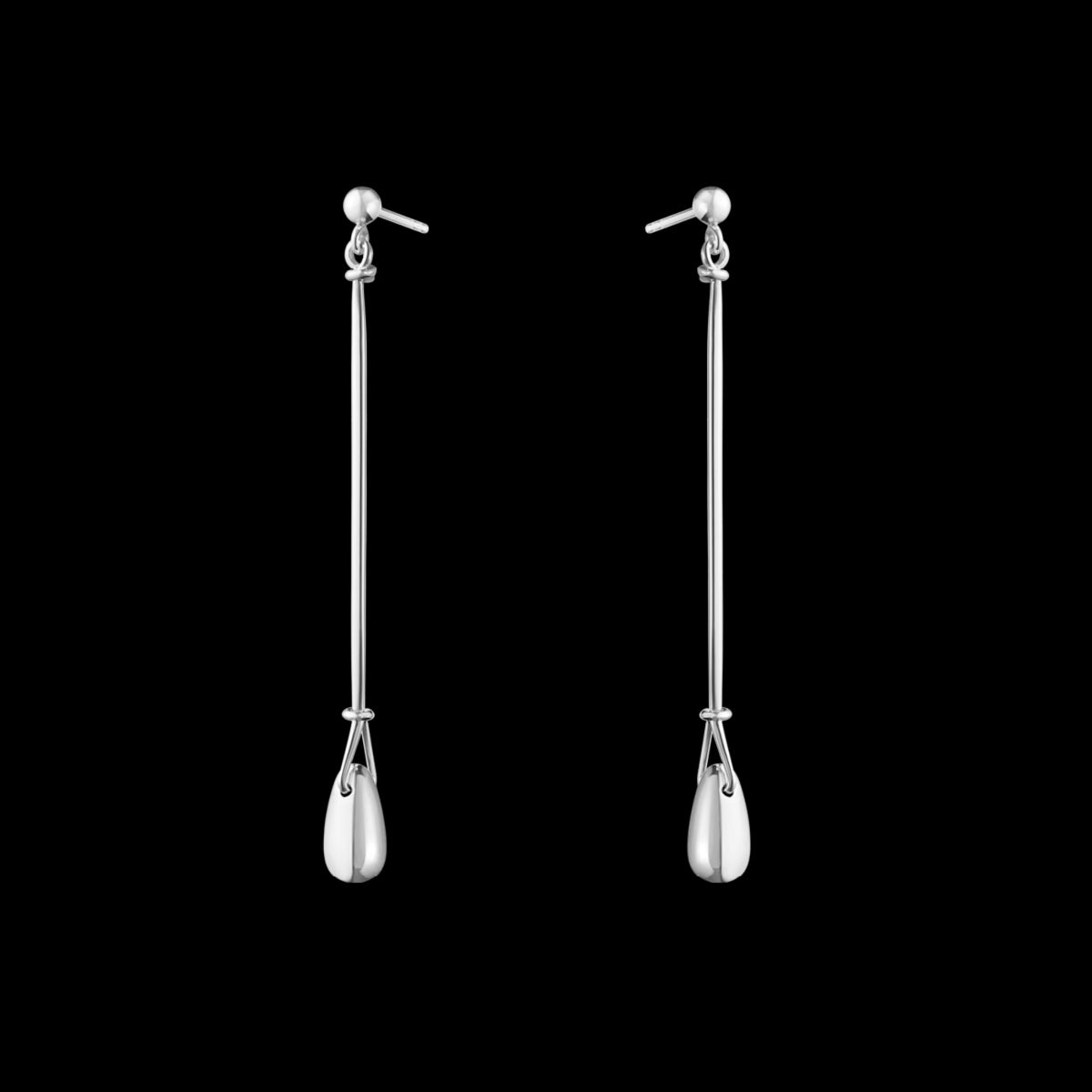 VIVIANNA LONG EARRING 660A SILVER SILVER STONE