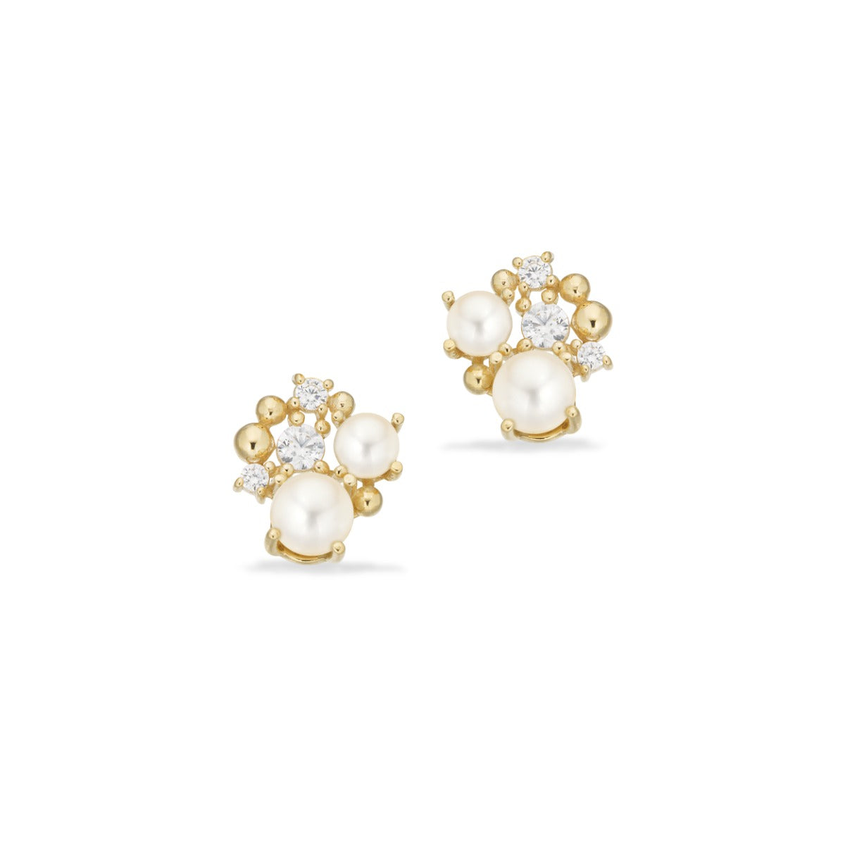 ØRERINGE FKP./CUBIC ZIR. 8 KT.