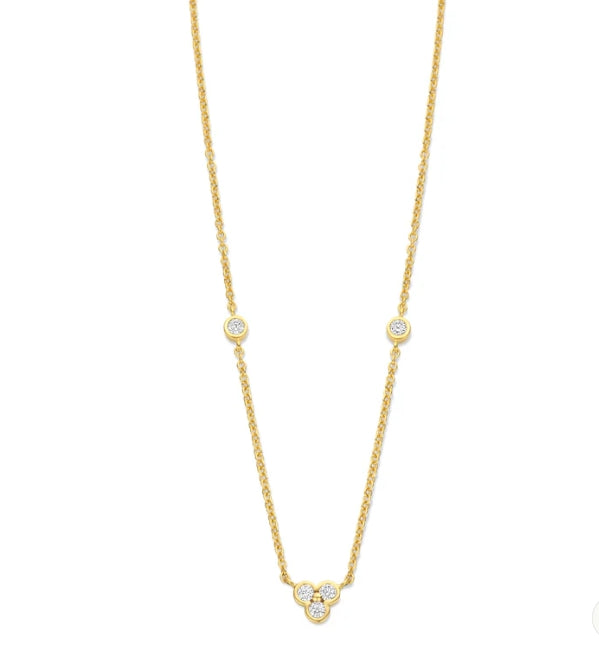 Spirit Icons ALMA halskæde i 18k forgyldt sølv S11252-45