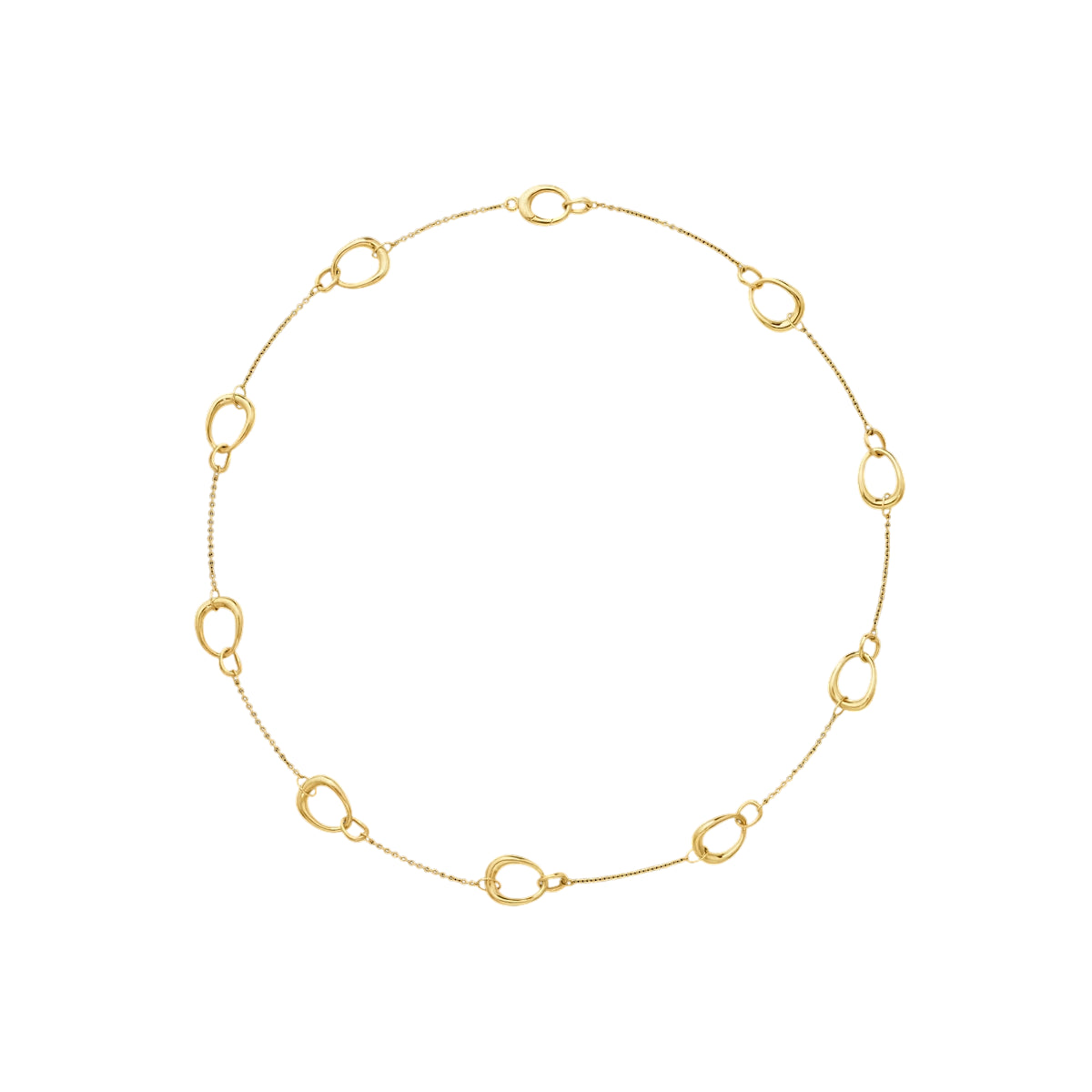 OFFSPRING NECKLACE 1433B YG MEDIUM LOOPS ML