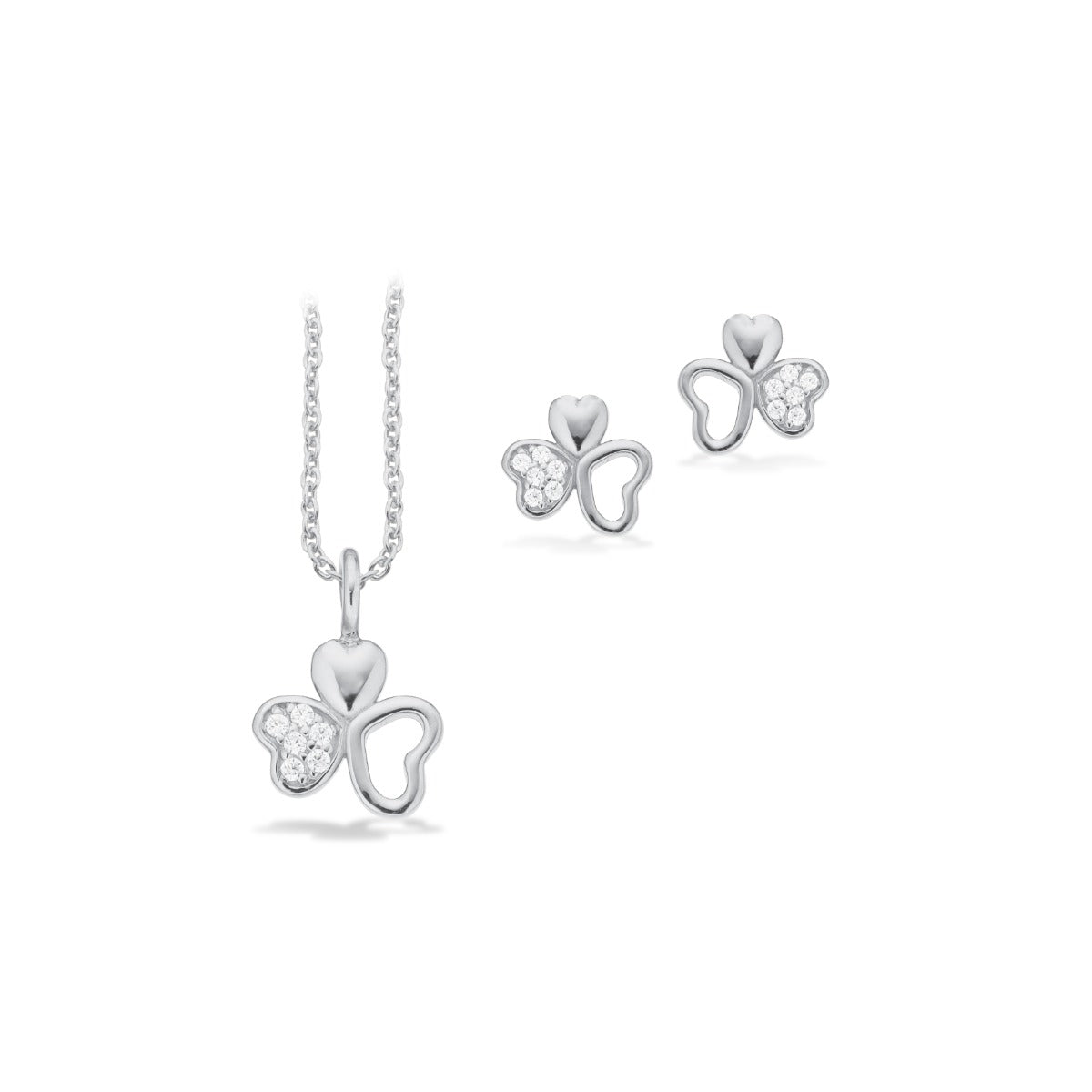 Scrouples Hjerte Smykkesæt i Sølv PX1155