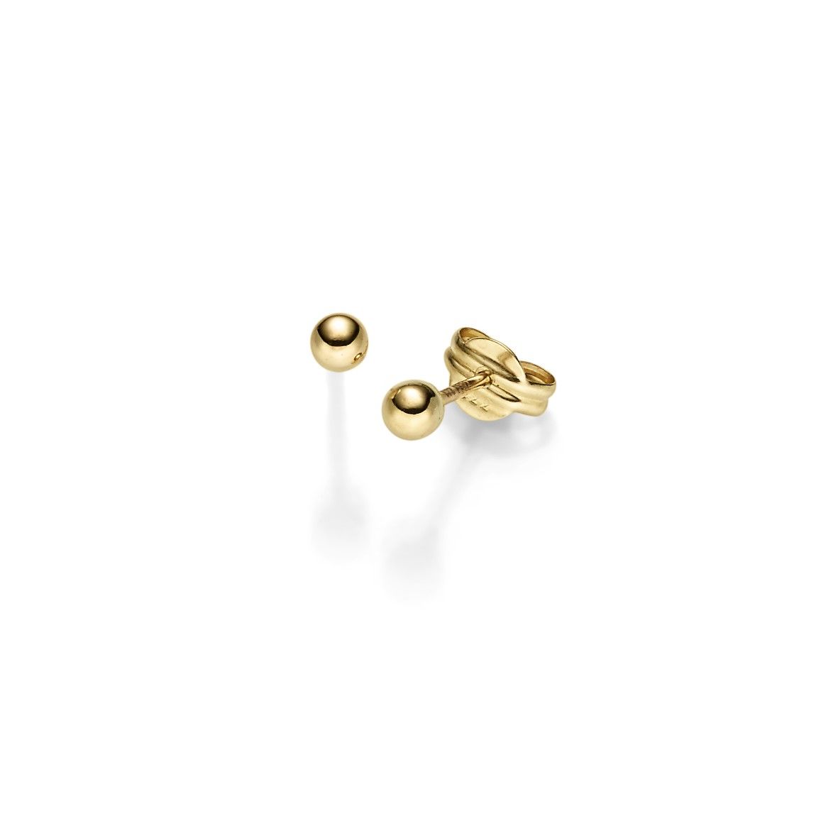 8KT. ØRESTIK KUGLE 3MM