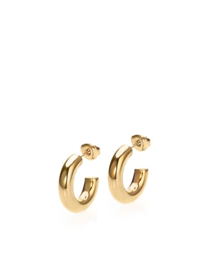Sistie Aura Hoops Small Guld Double Øreringe ZX1008GS