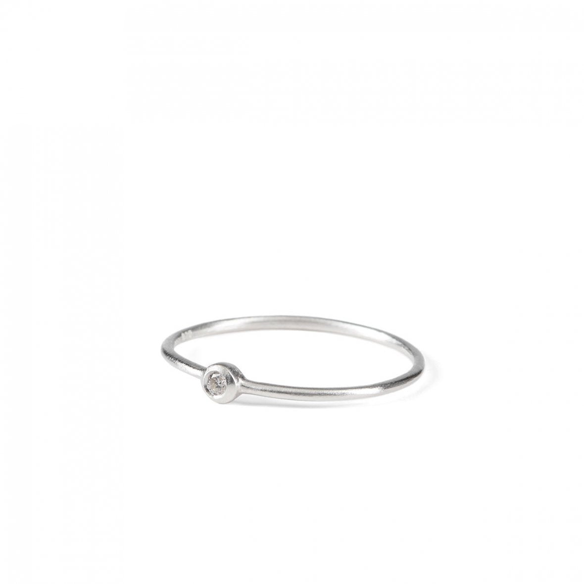 Pernille Corydon Diamond Ring i Sterling Sølv med Brillant 0,03 Carat