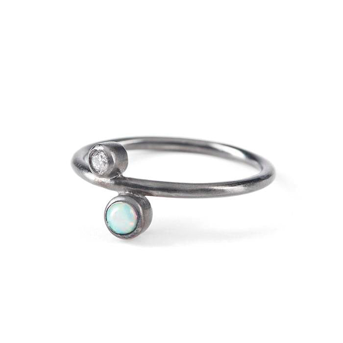 Pernille Corydon Sirius Ring i Sterling Sølv med Brillant 0,03 Carat