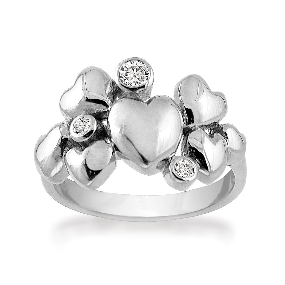 Rabinovich Heart Alliance Ring i Sterling Sølv 63016370
