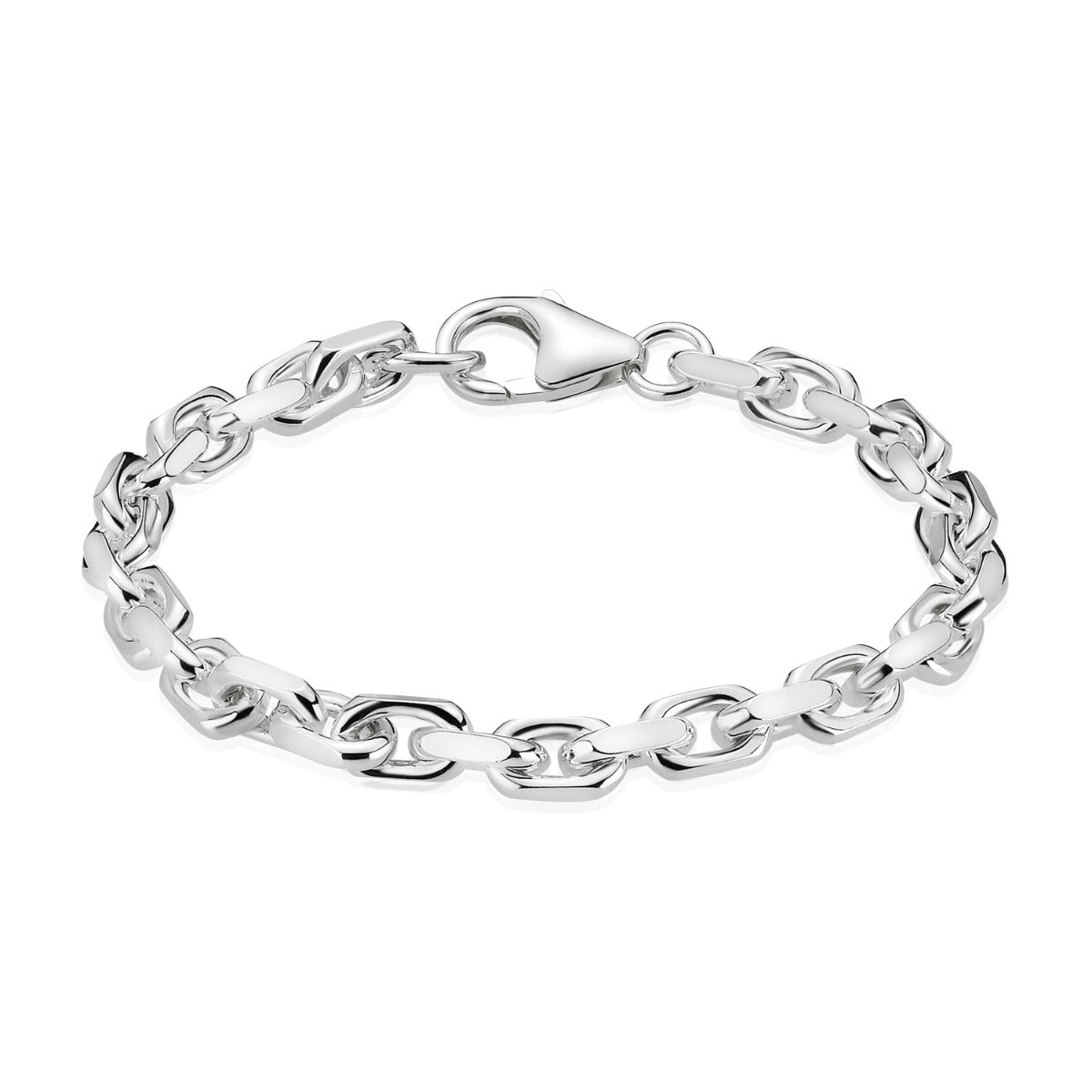 SØLV ARMBÅND ANKER FACET 1,80