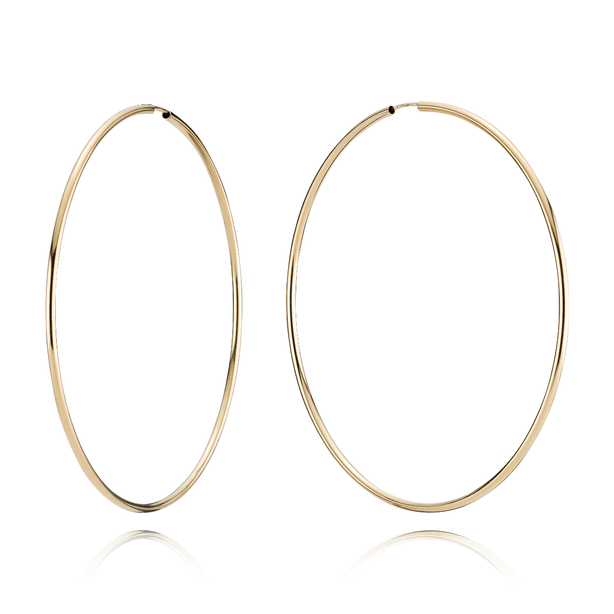 BNH Creol 2,0/13 Mm Forgyldt Sølv Øreringe SCRF20013