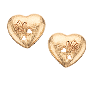 PRIMAVERA ØREPYNT HJERTE SØLV FG.