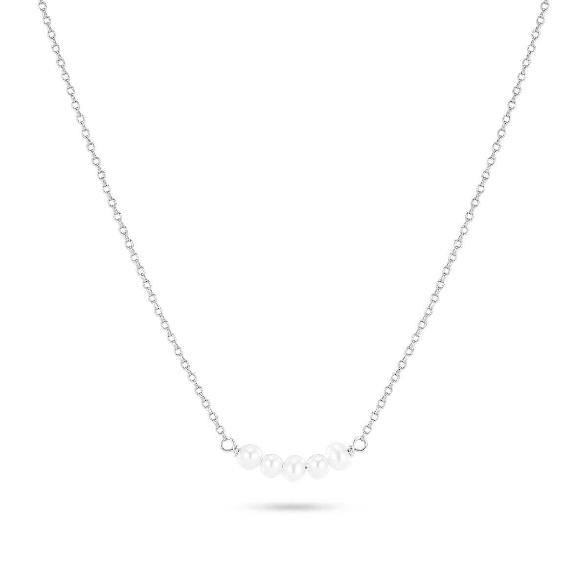 Sif Jakobs Perla Cinque halskæde i 925 sterling sølv SJ-N2735-P