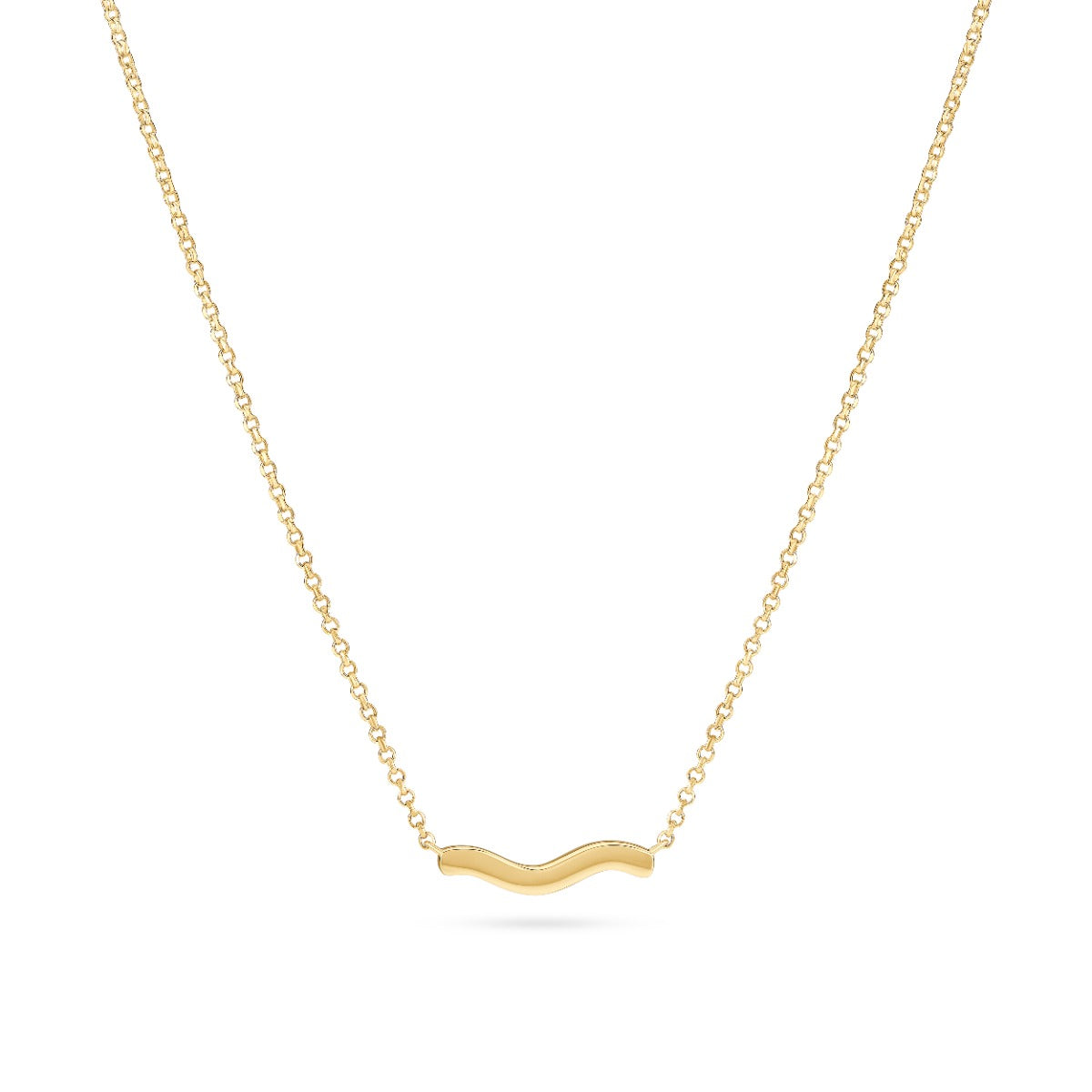 Ellera Waves Pianura Forgyldt Sølv Halskæde fra Sif Jakobs