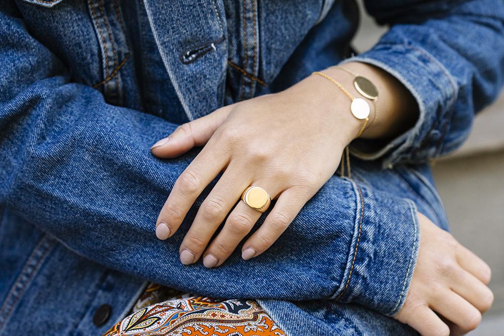 Sif Jakobs Follina Ring i Forgyldt Sølv