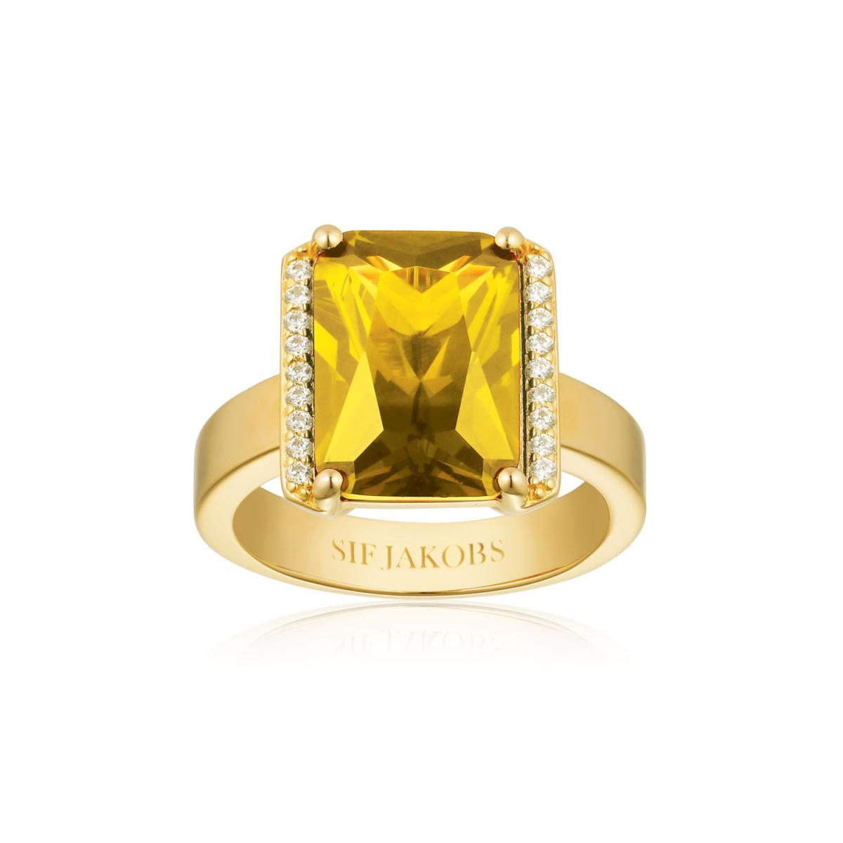 RING ROCCANOVA ALTRO GRANDE - 18 KT. FORGYLDT, MED GULE OG HVIDE ZIRKONER
