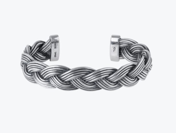 O.L.ARMRING SØLV ÅBEN MICHEL