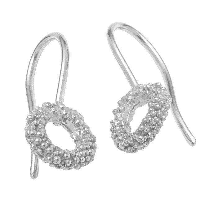 TRINE WILKENS, SPARKLING LOOP ØREHÆNGERE, SØLV