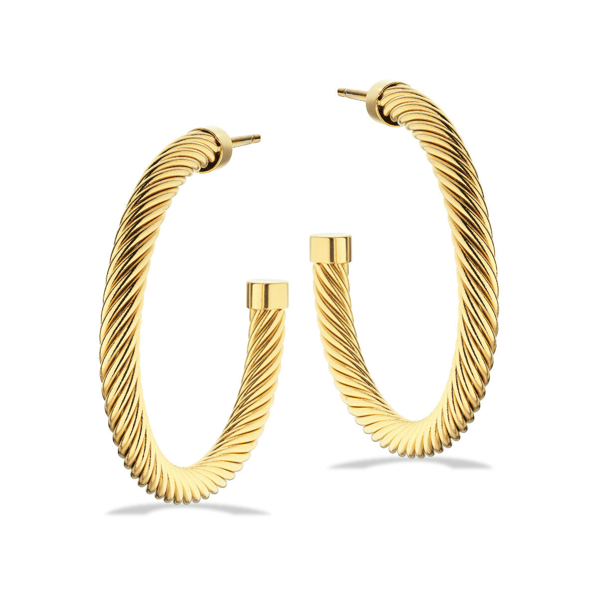 Scrouples Molly Creoler Øreringe i Guldfarvet Stål ST10004