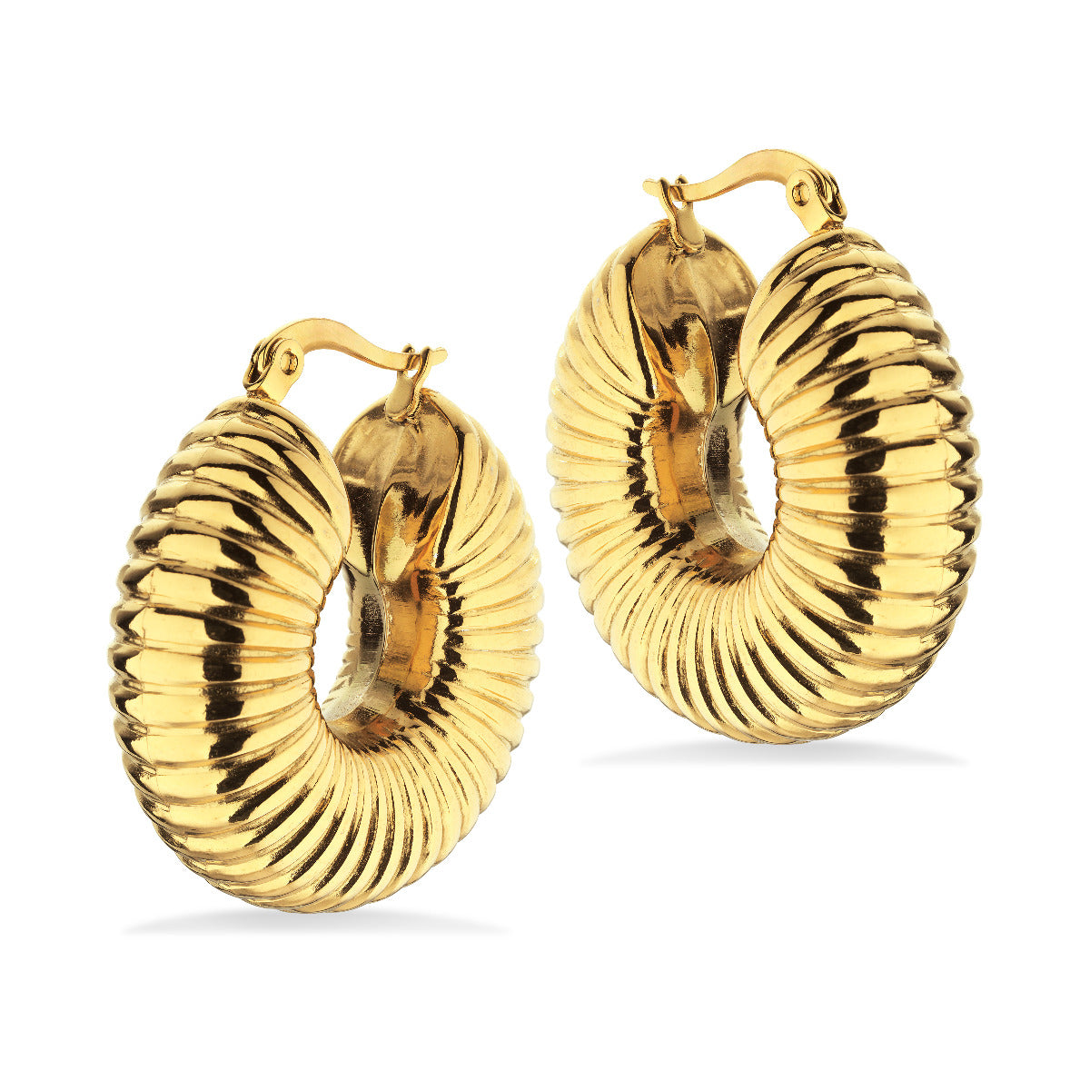 Scrouples Molly øreringe i guldfarvet stål ST10016