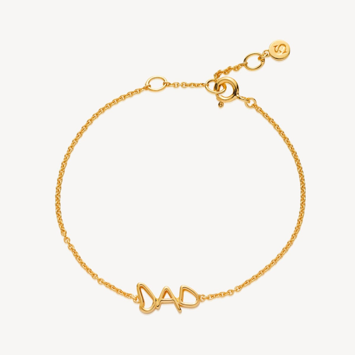 Sistie Fam DAD armbånd i forgyldt 18 kt. sterlingsølv Z3067GS