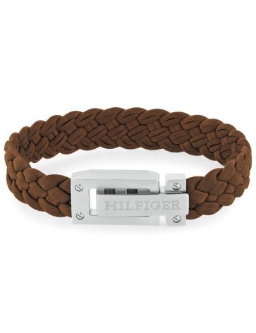 TOMMY HILFIGER FLAT BRAIDED LEATHER