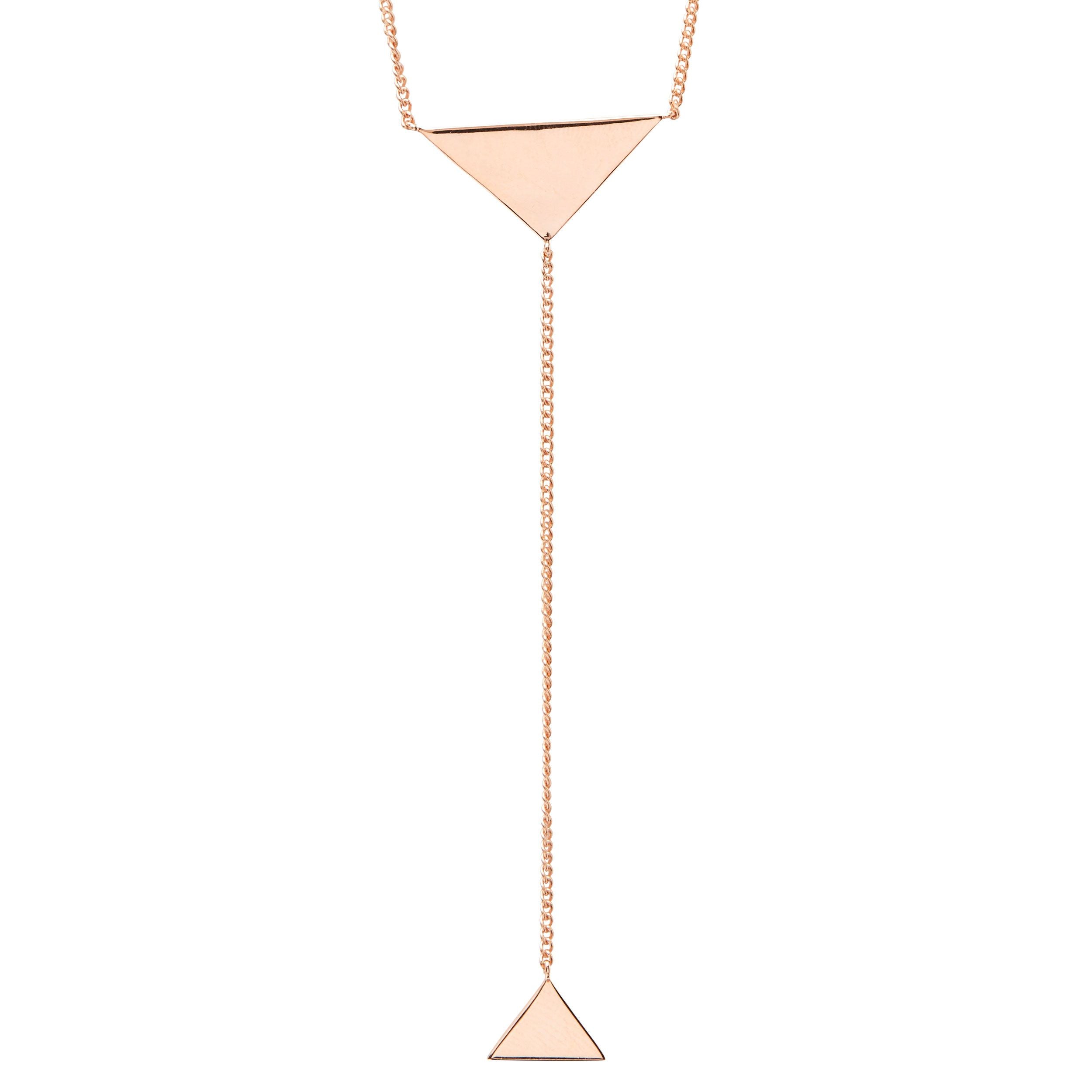 Louise Kragh, Triangle Halskæde, Rosa Forgyldt