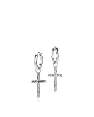 Samie Cross Oxideret Sølv Ørering X1009SOS