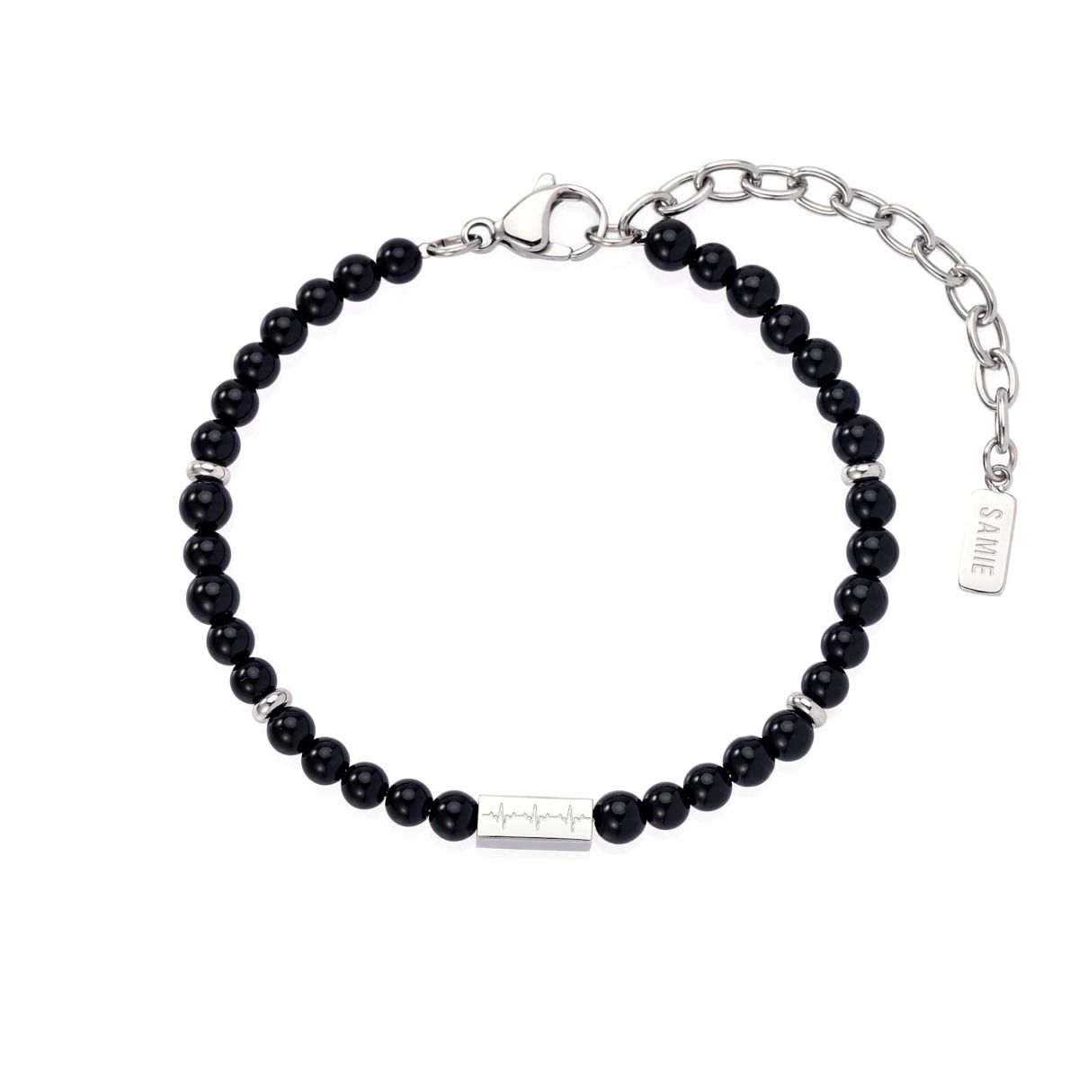 NEO - BRACELET WITH BLACK PEARLS