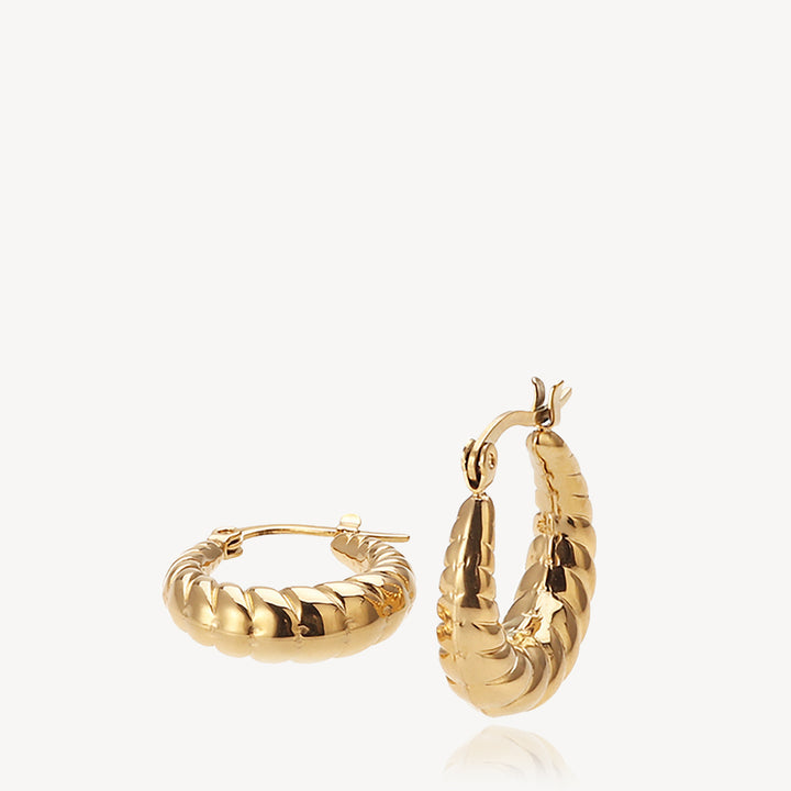 NORA - EARRINGS SMALL GOLD-PLATED