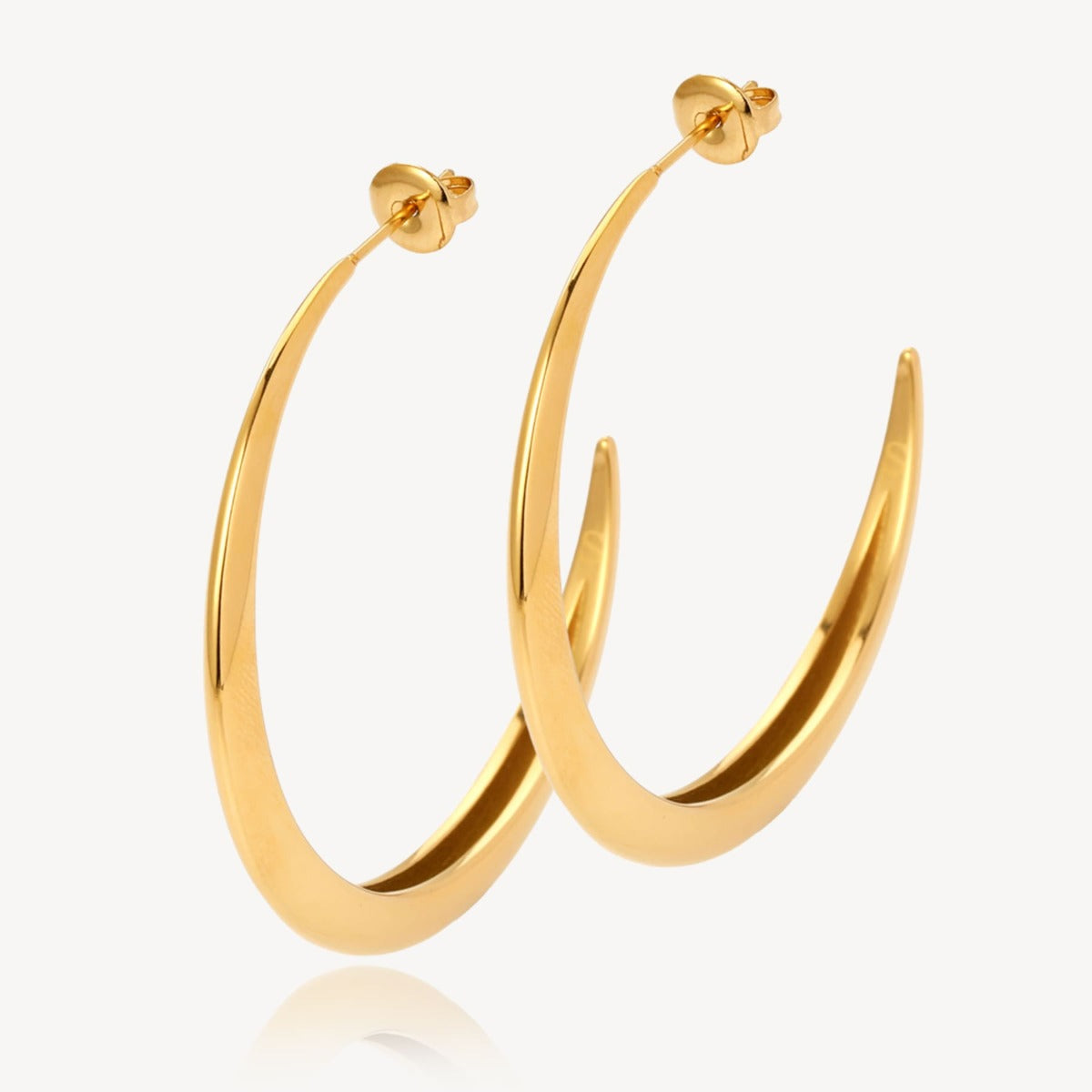 Sistie Lux Creoler Fejl i Rustfrit Stål og Forgyldt i 18K PVD ZX1059GS