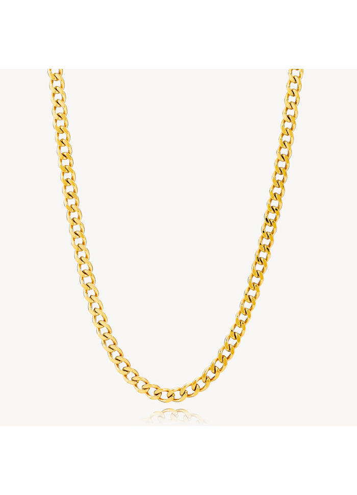 Sistie Panzer halskæde i forgyldt genanvendt rustfrit stål ZX2035GS