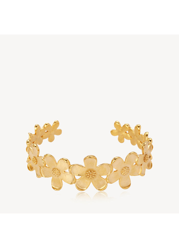 Sistie Camellia armbånd i forgyldt stål ZX3036GS