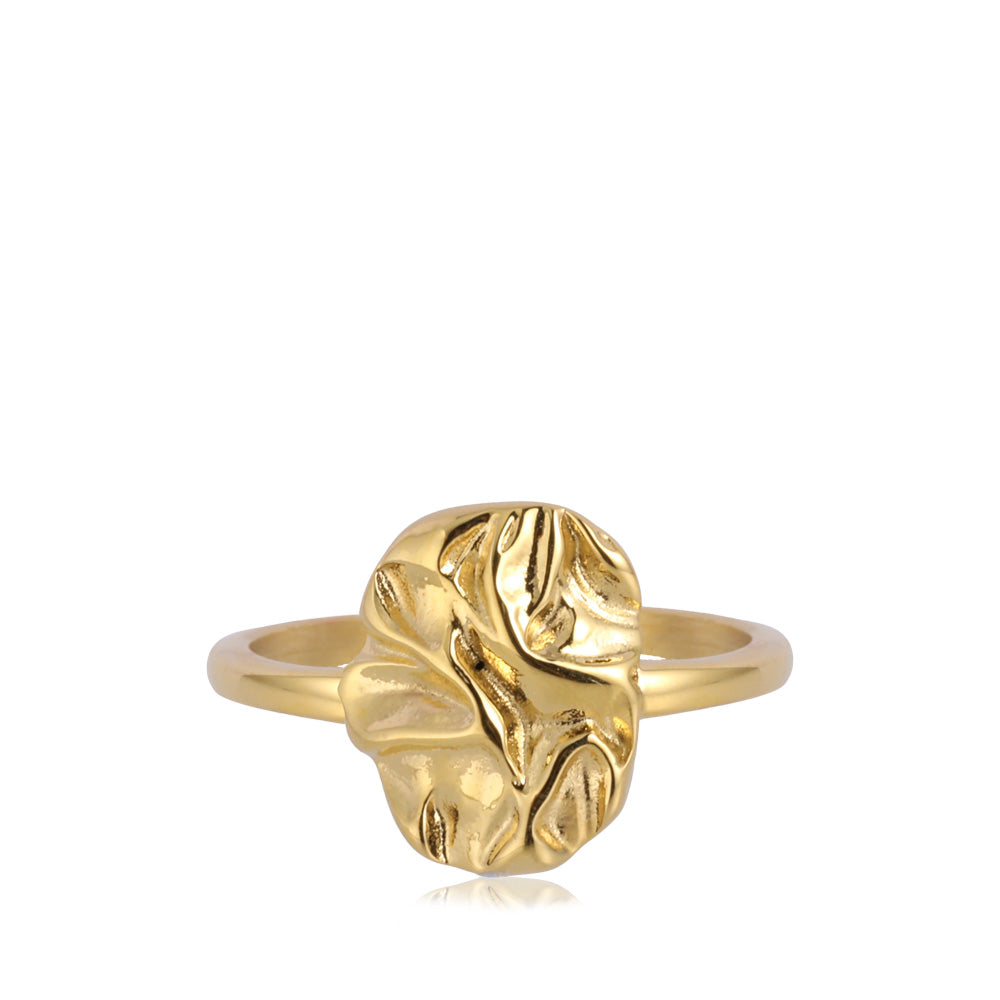MOTION RING FORGYLDT