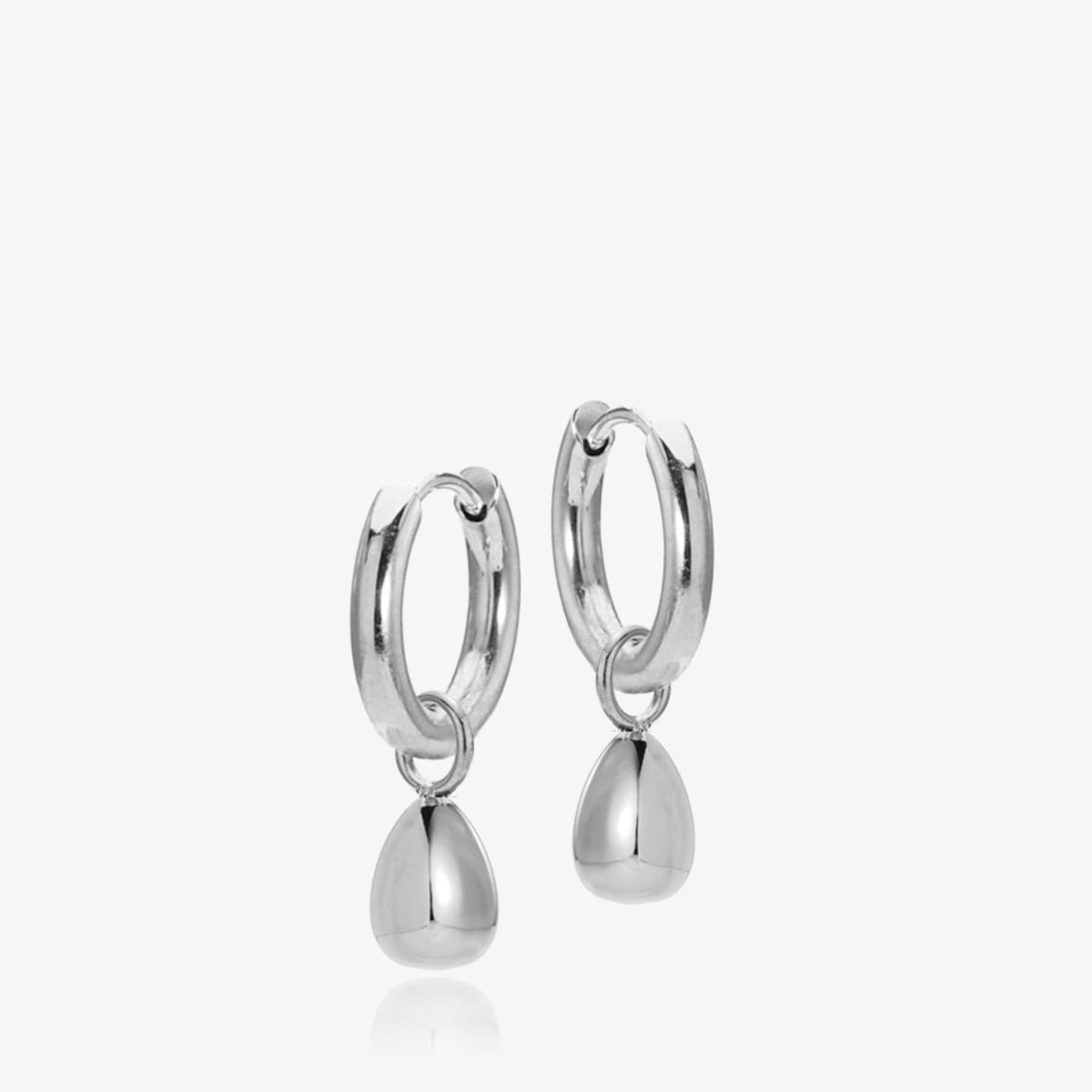 Sistie Drops Hoops øreringe i genanvendt rustfrit stål ZXS15502SWS