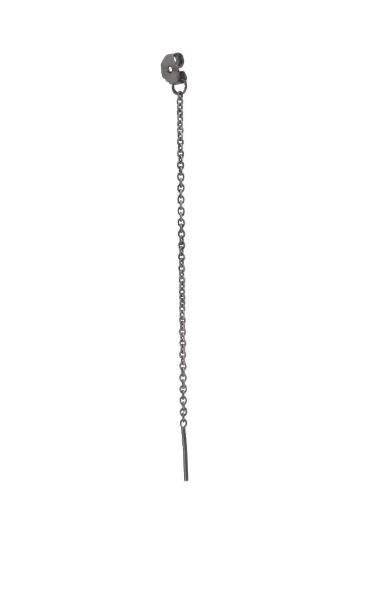 FEATHER EARRING MINI WITH BACKCHAIN - OXYD.