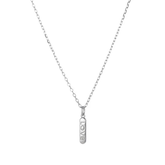 LOVE HALSKÆDE SØLV 36 - 44 CM