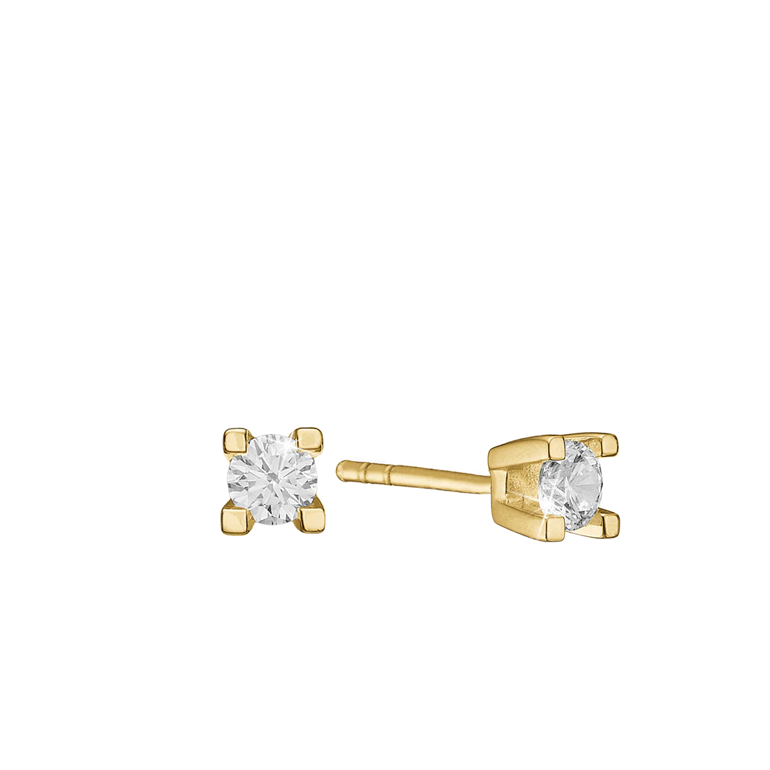 ETERNITY 14KT ØRESTIK 2X0,40CT WSI 4/GRABBER