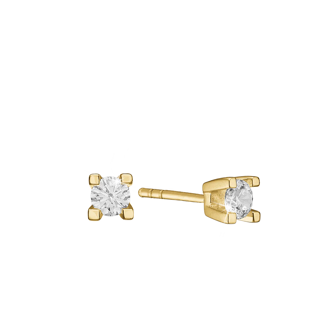 ETERNITY 14KT ØRESTIK 2X0,25CT WSI 4/GRABBER