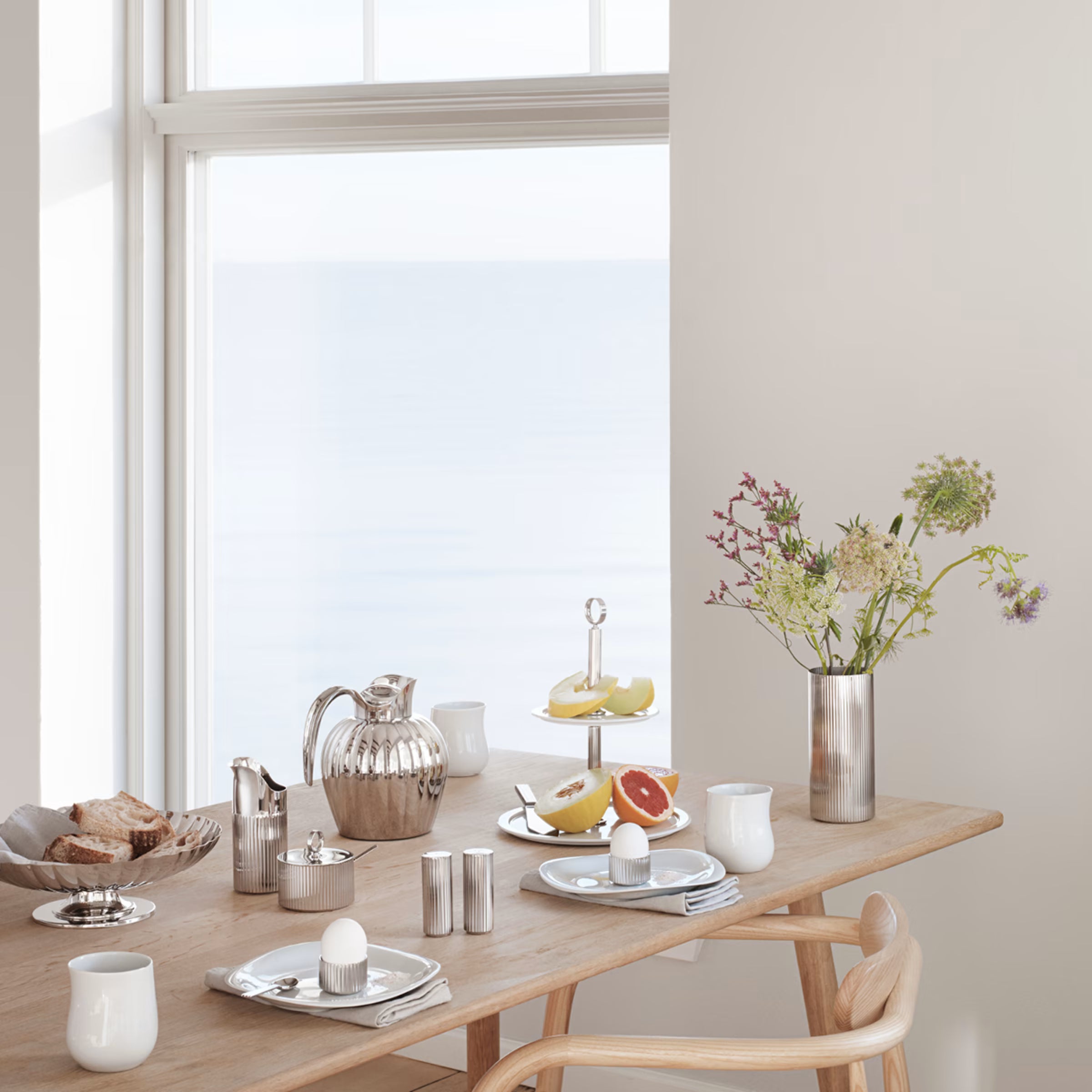 G.J.BENADOTTE STÅL VASE LARGE